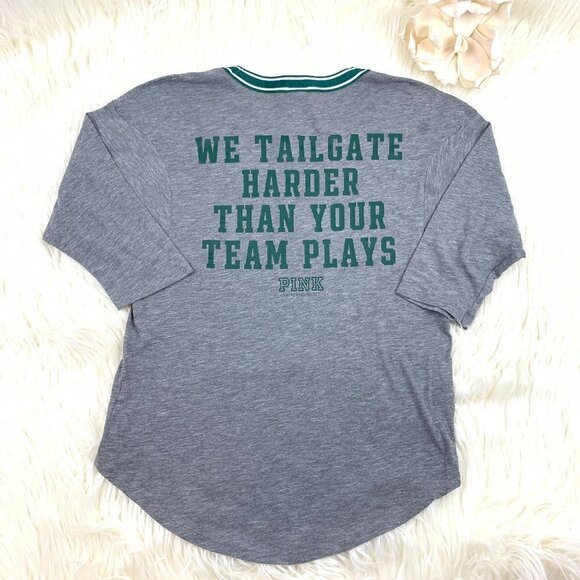 Pink Victoria's Secret Michigan State Spartans Tailgate Top Women's Size Small - Picture 3 of 6